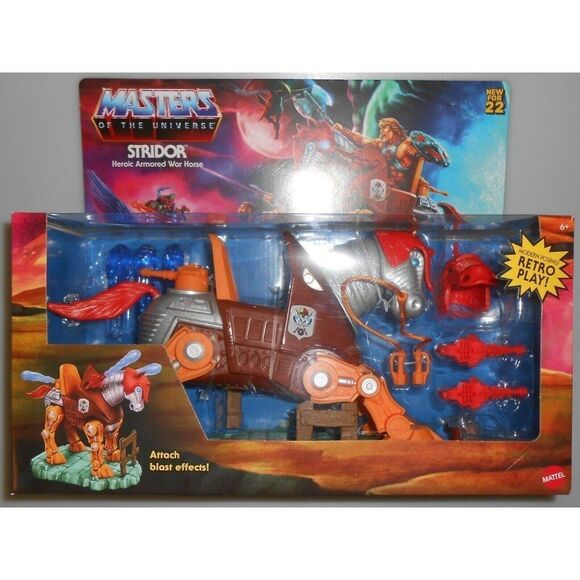 Masters Of The Universe Origins Stridor Heroic Armored War Horse 2022 Mattel NEW - Picture 1 of 2